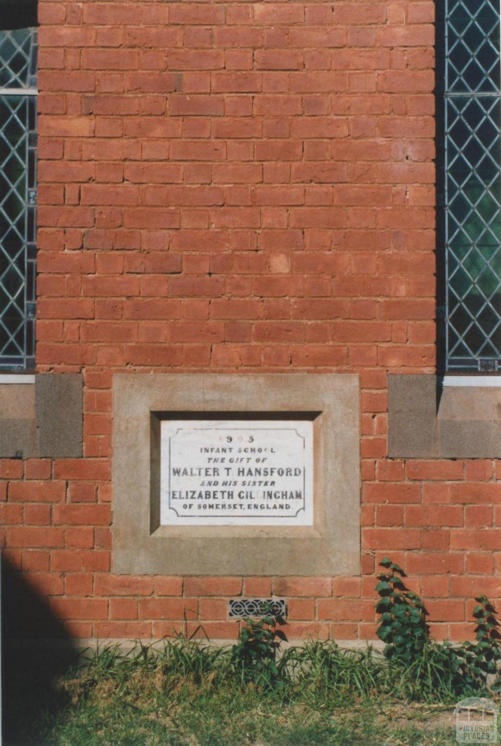 Wesleyan Infant School, Dunolly, 2010