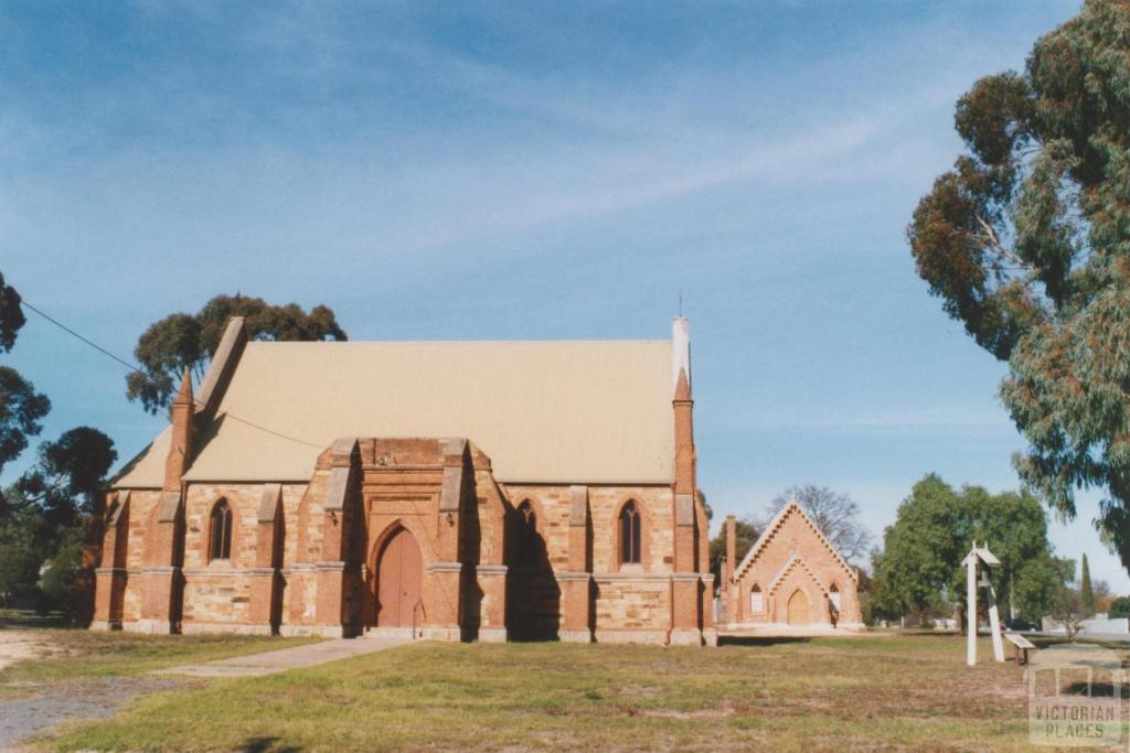 Anglican Church (1869) and Sunday School (1858), Dunolly, 2010