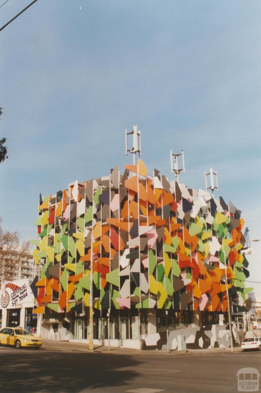 Pixel 'green' building, corner Bouverie and Queensberry Streets, Carlton, 2010