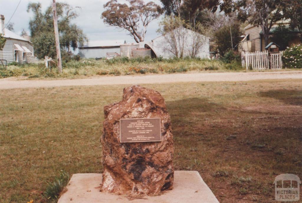 Plaque for General Store, Diggora West, 2010