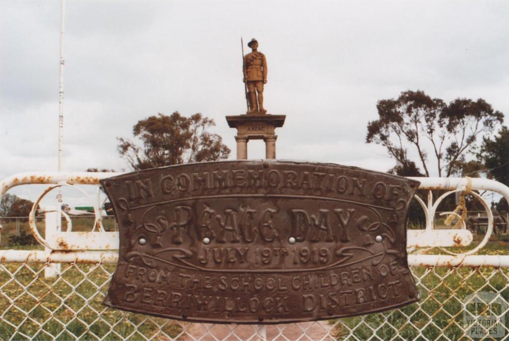 War Memorial, Berriwillock, 2010