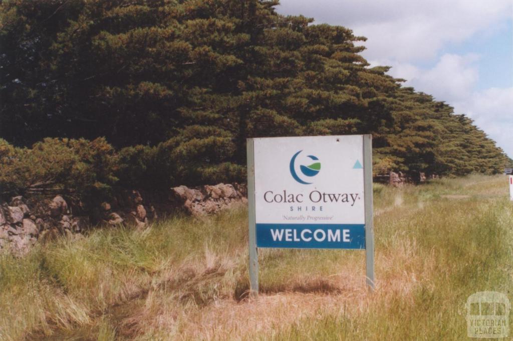 Welcome Sign and Dry Stone Fence, Colac Otway Shire, 2010