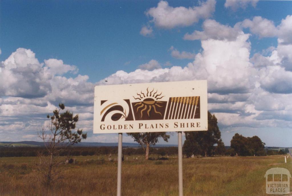 Sign, Golden Plains Shire, 2010