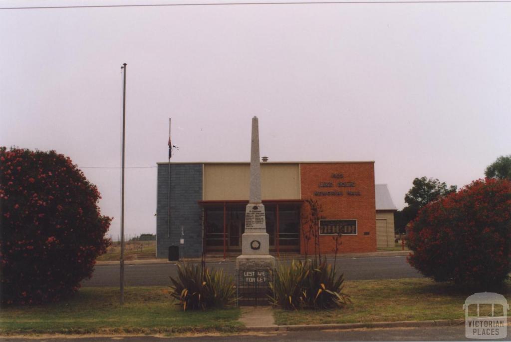 Memorial Hall and War Memorial, Lake Bolac, 2011