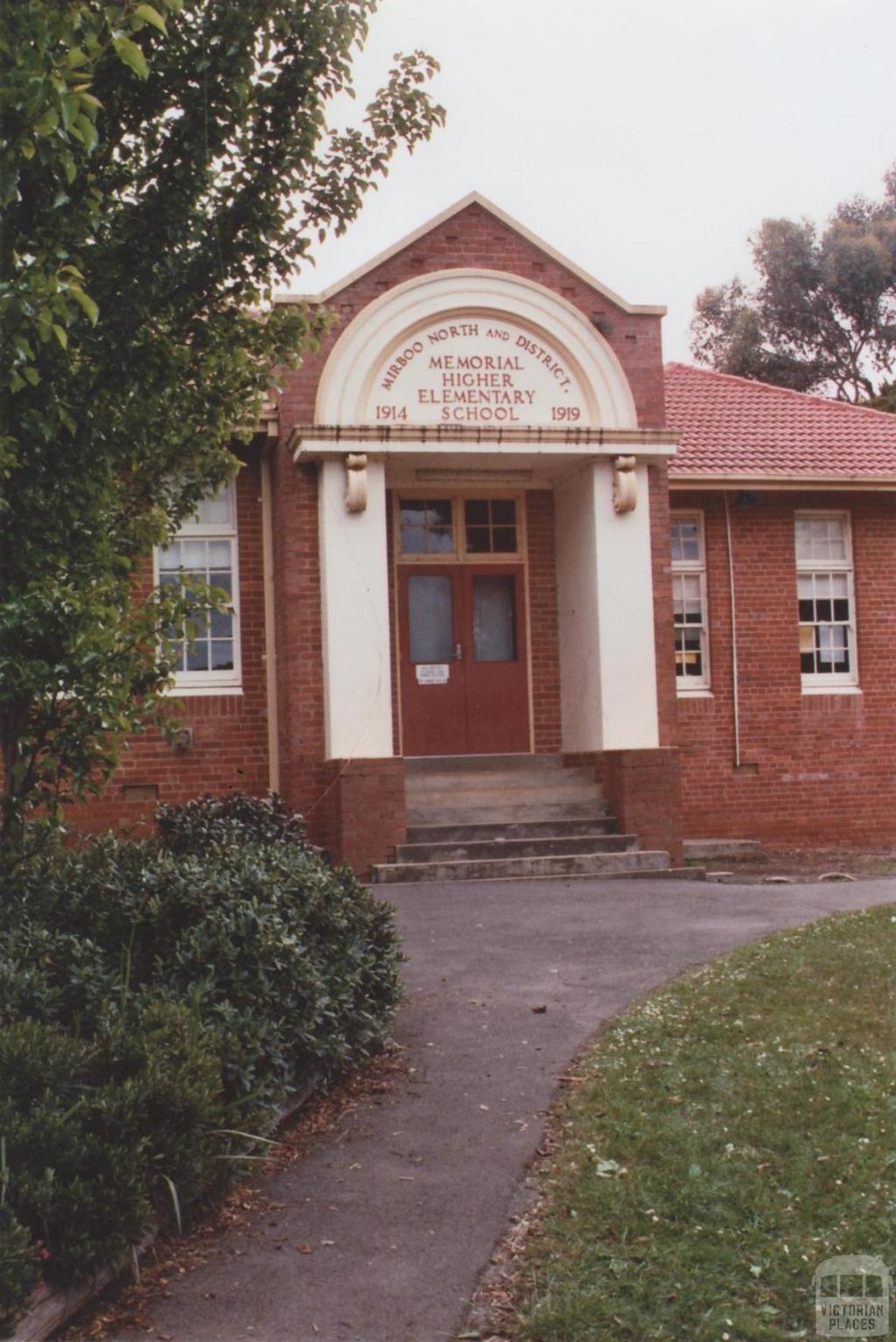 Memorial Higher Elementary School, Mirboo North, 2012