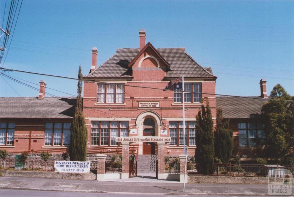 Macathur Street School, Soldiers Hill, 2012