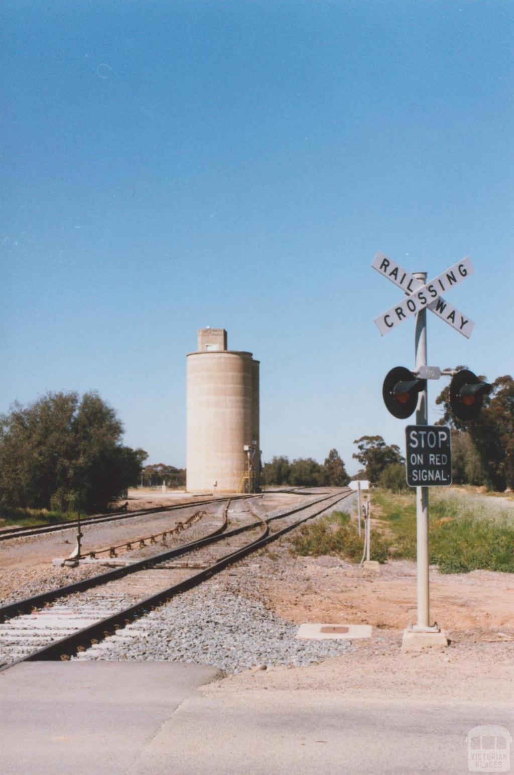 Railway Crossing and Silo, Katunga, 2011