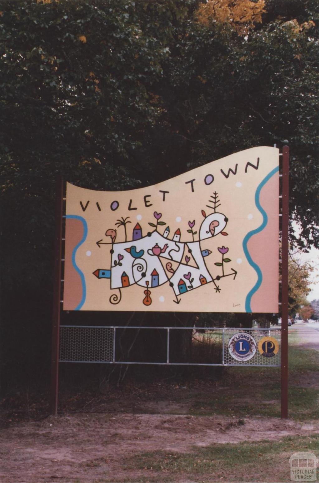 Sign, Violet Town, 2012