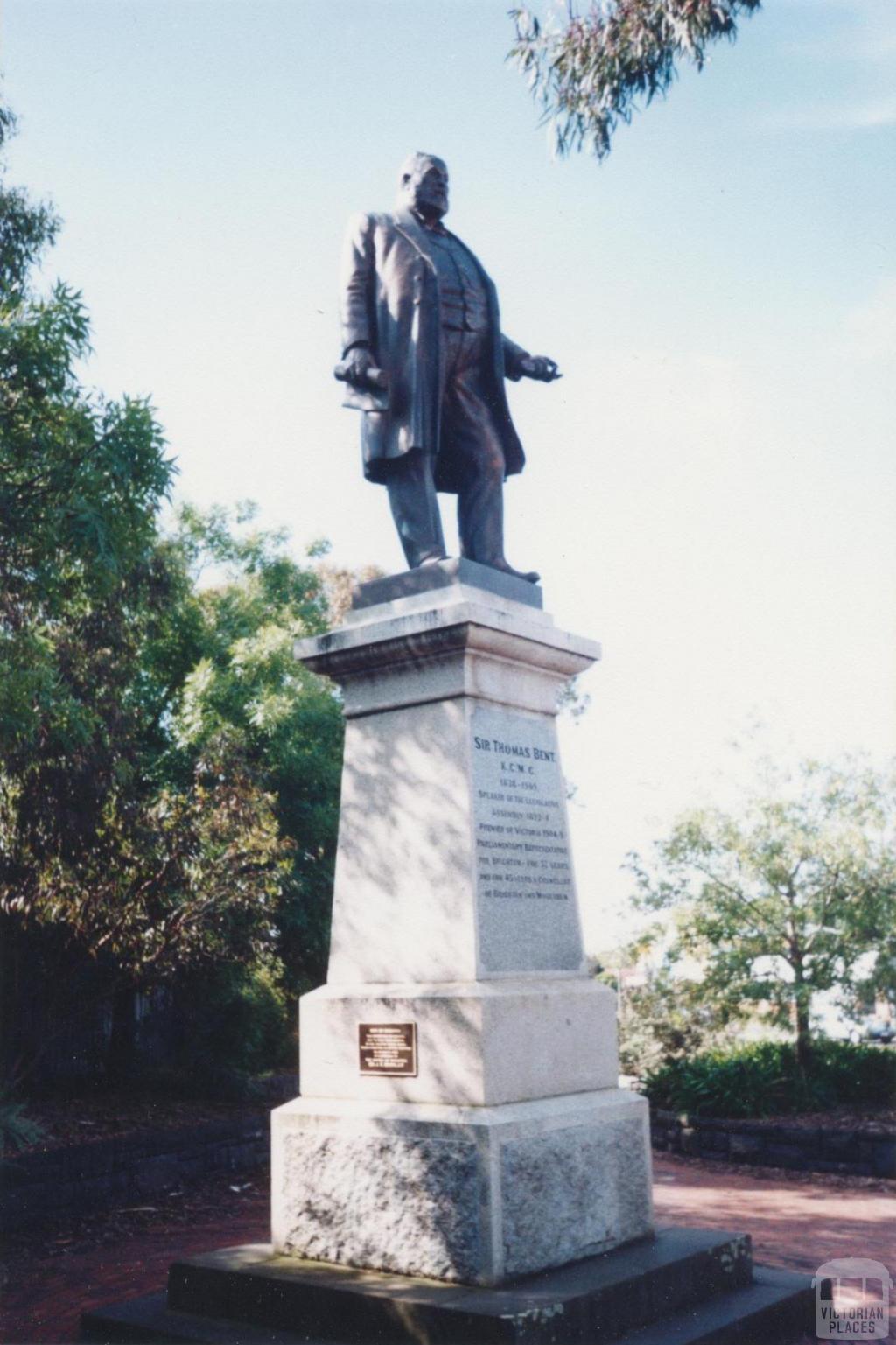 Sir Thomas Bent Statue, Nepean Highway, Brighton