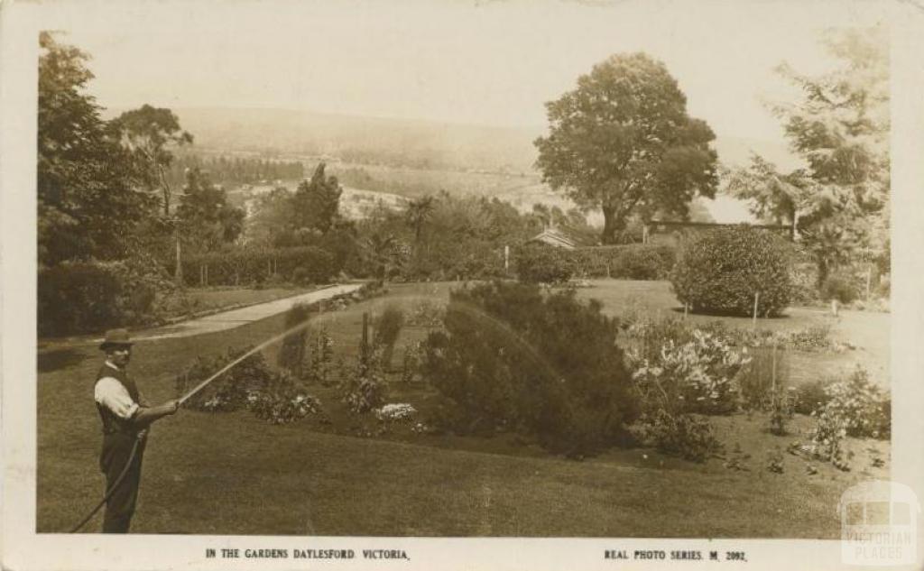 In the garden, Daylesford