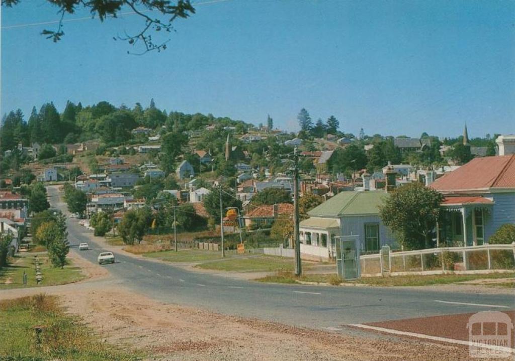 Looking towards Wombat Hill, Daylesford