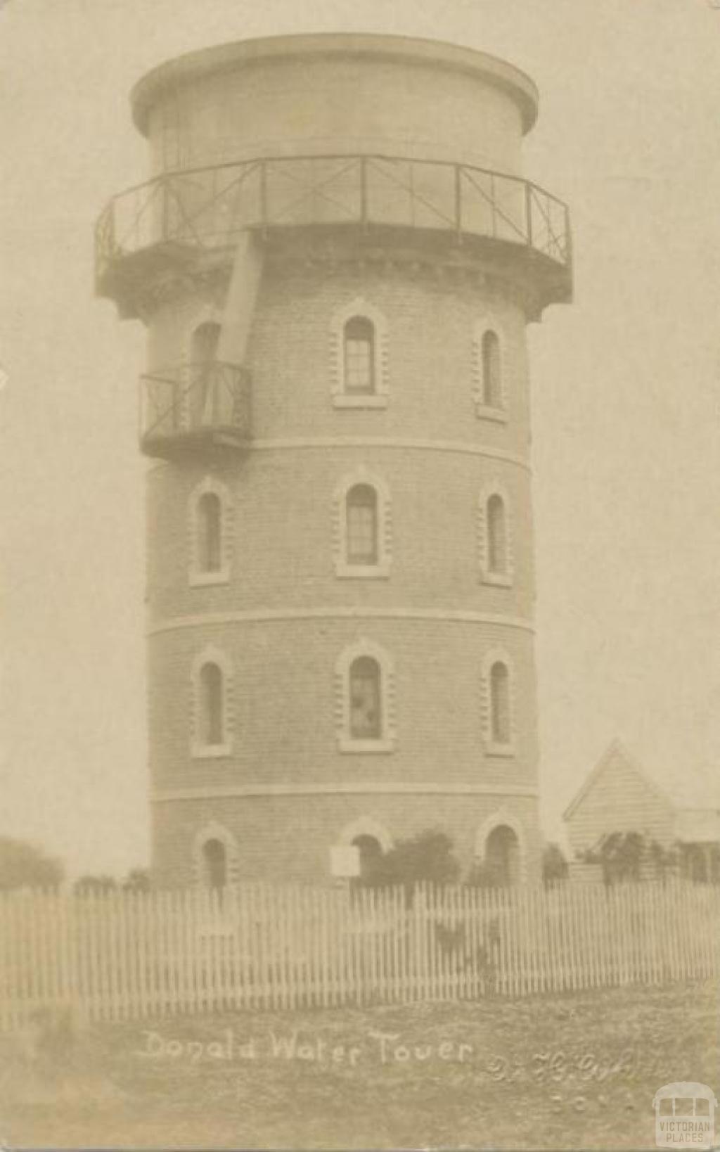 Donald water tower, 1909