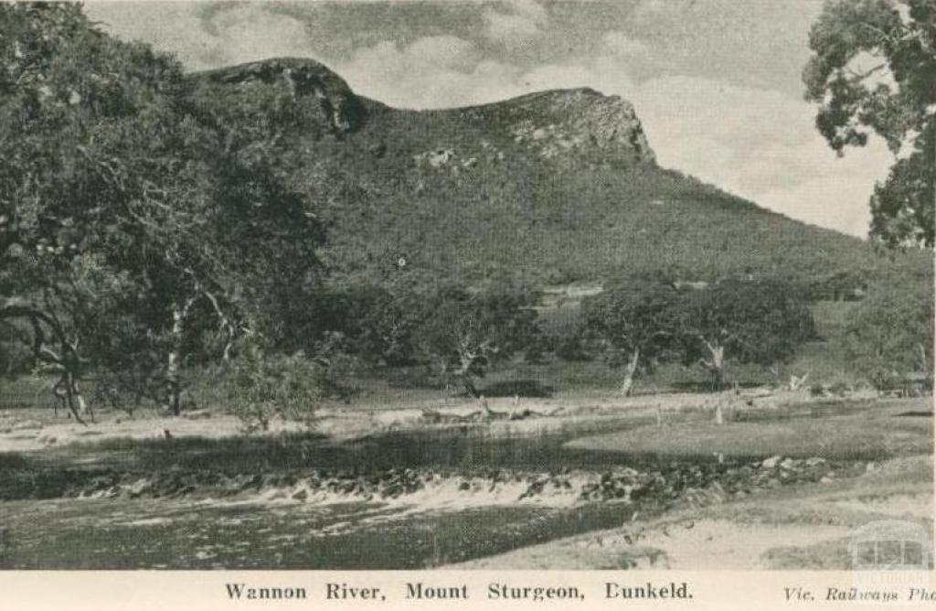 Wannon River, Mount Sturgeon, Dunkeld, 1952