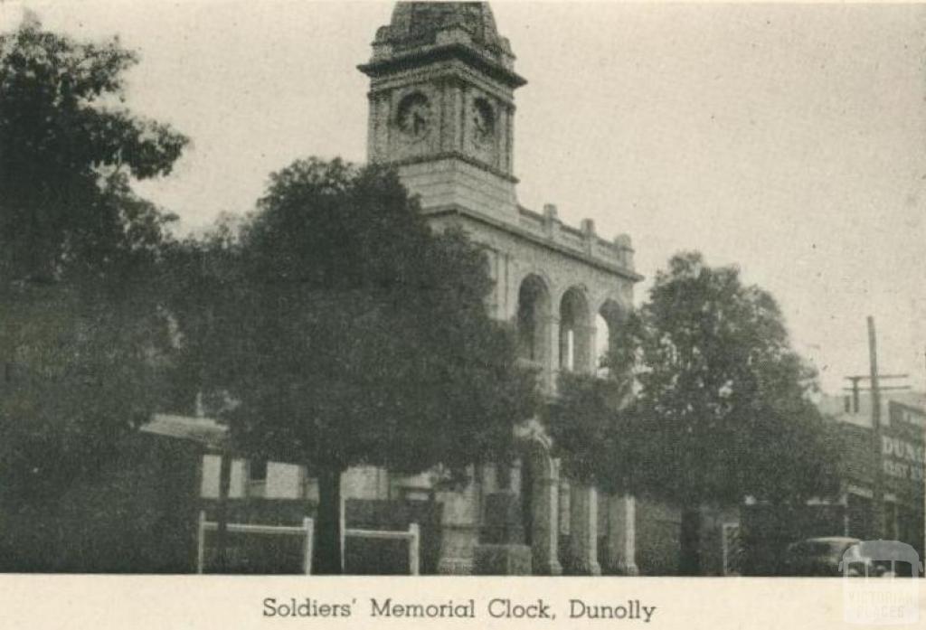 Soldiers' Memorial Clock, Dunolly