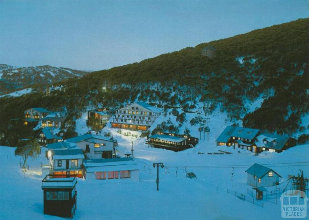 Dusk at Falls Creek Village, 1981