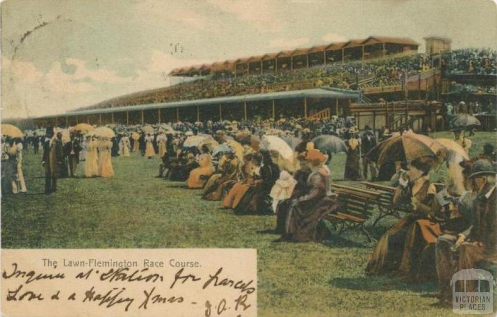 The Lawn, Flemington Race Course, 1903