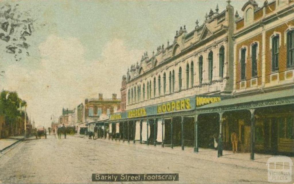 Barkly Street, Footscray, 1908