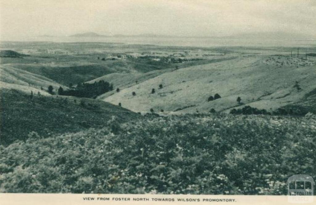 View from Foster north towards Wilson's Promontory