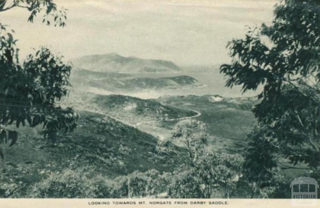 Looking towards Mt Norgate from Darby Saddle, Foster