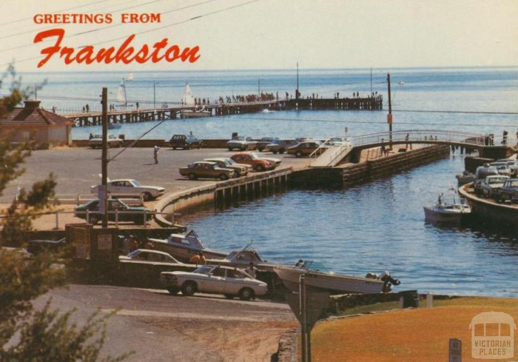 Kananook Creek as it enters Port Phillip Bay, Frankston