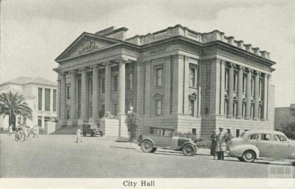 City Hall, Geelong, 1948