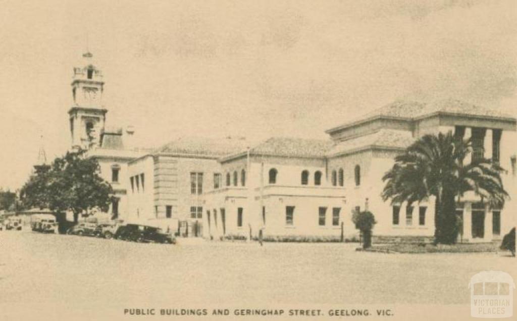 Public Buildings and Geringhap Street, Geelong