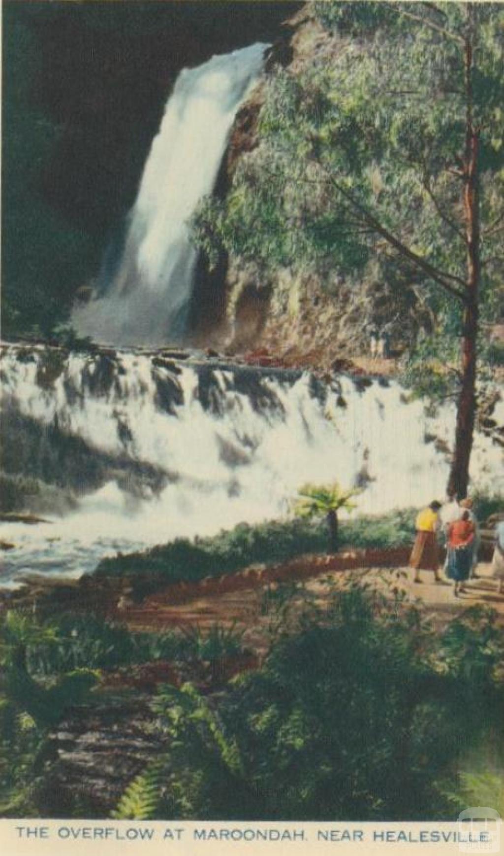 The overflow at Maroondah, near Healesville