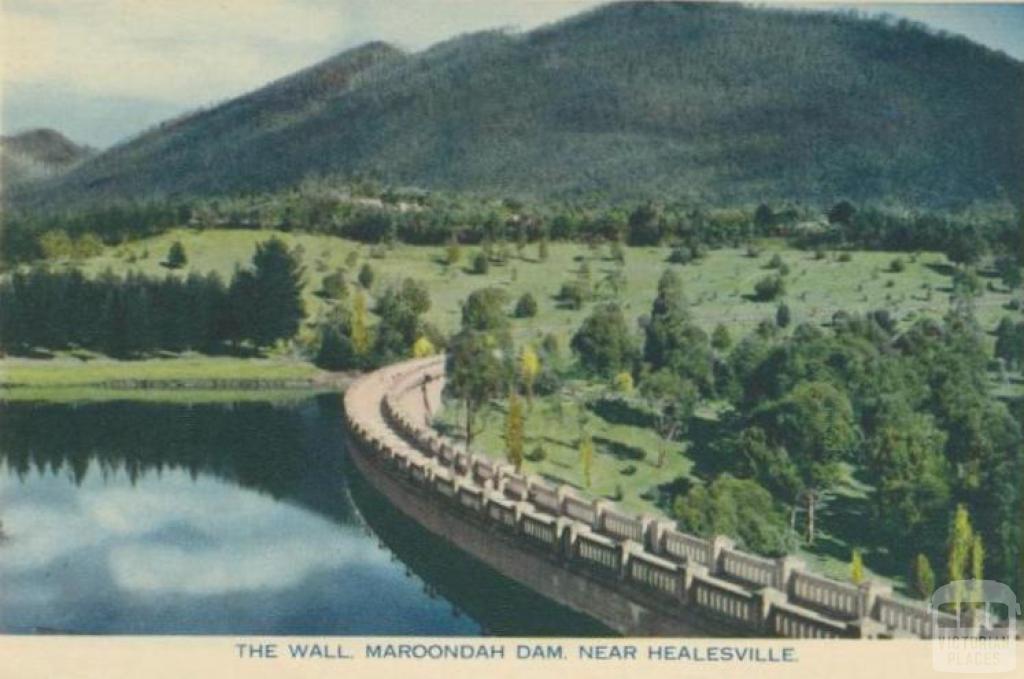 The wall, Maroondah Dam, near Healesville