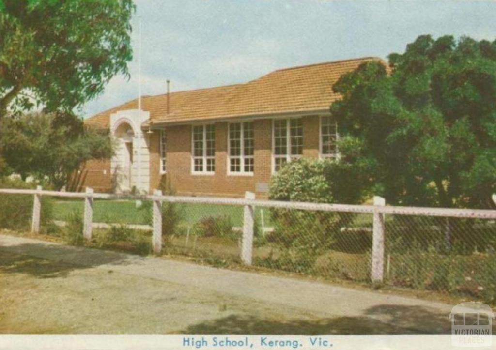 High School, Kerang, 1965