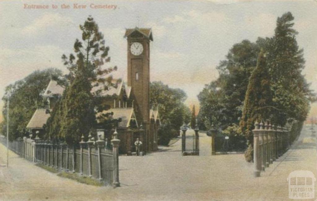 Entrance to the Kew Cemetery, 1906