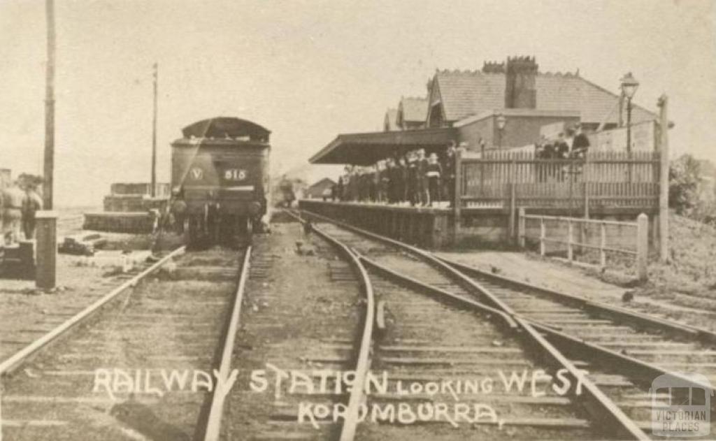 Railway Station looking west, Korumburra