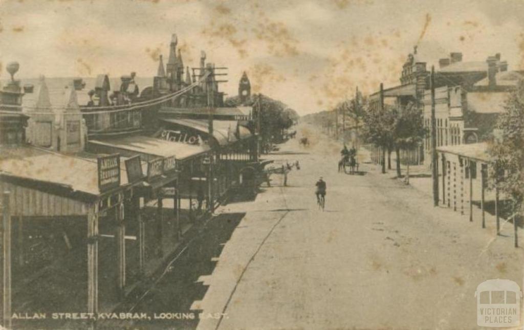 Allan Street, Kyabram looking east, 1918