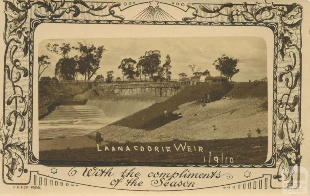 Laanacoorie Weir, 1910