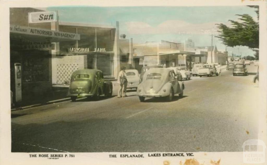 The Esplanade, Lakes Entrance, 1960