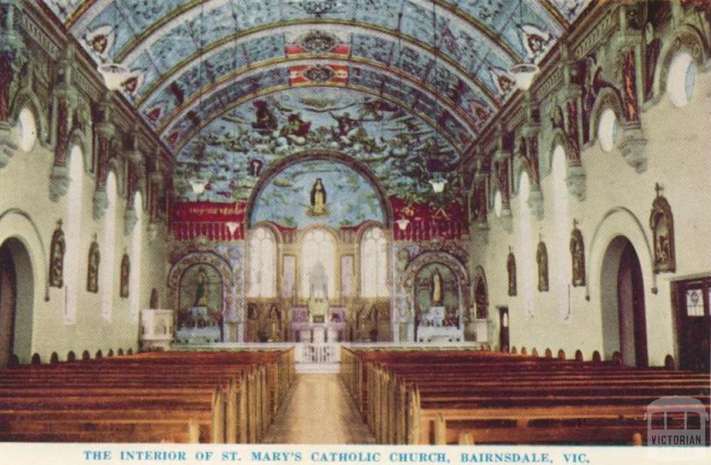 The interior of St Mary's Catholic Church, Bairnsdale