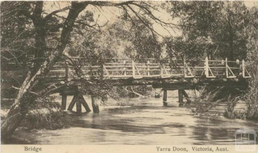 Bridge, Yarra Doon, 1906