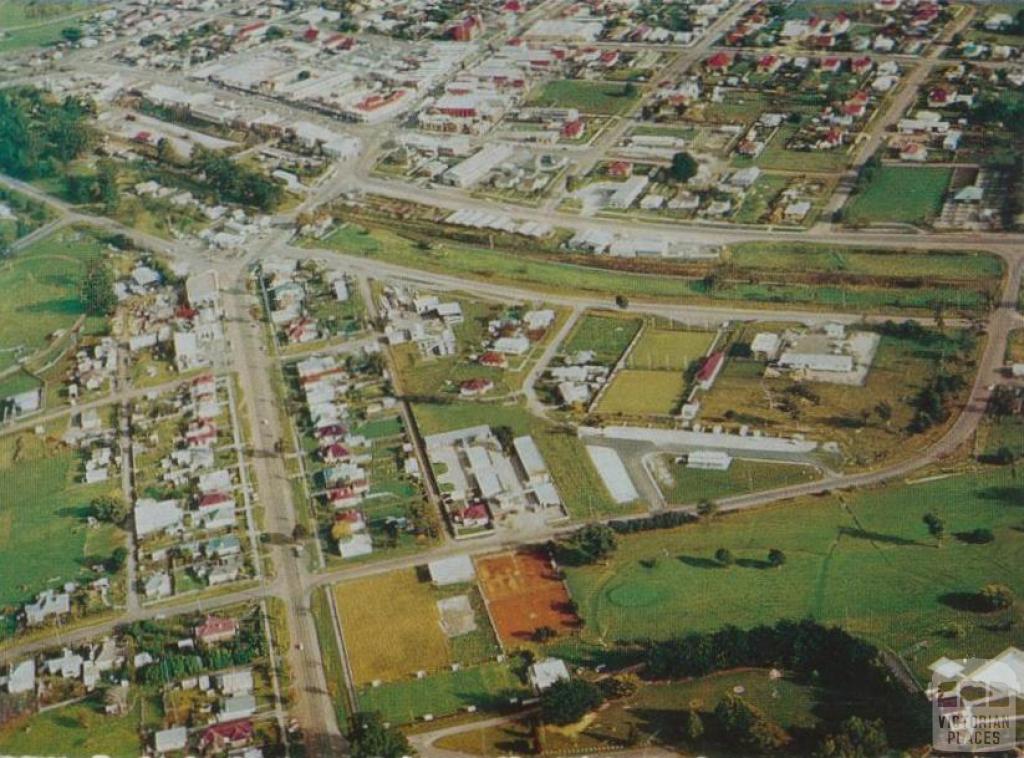 Aerial view of Leongatha