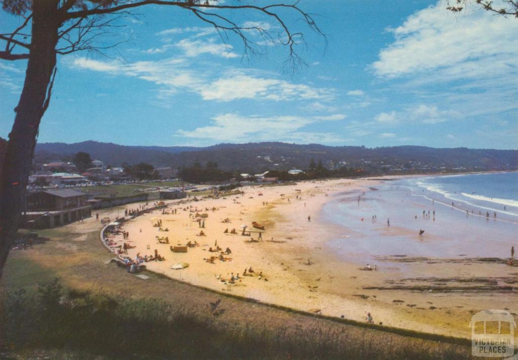 The surf beach at Lorne, 1983