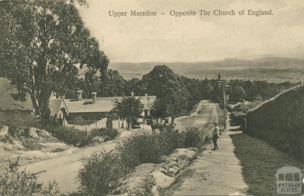 Upper Macedon, opposite the Church of England, 1912