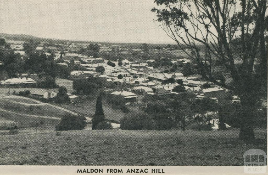 Maldon from Anzac Hill, 1959