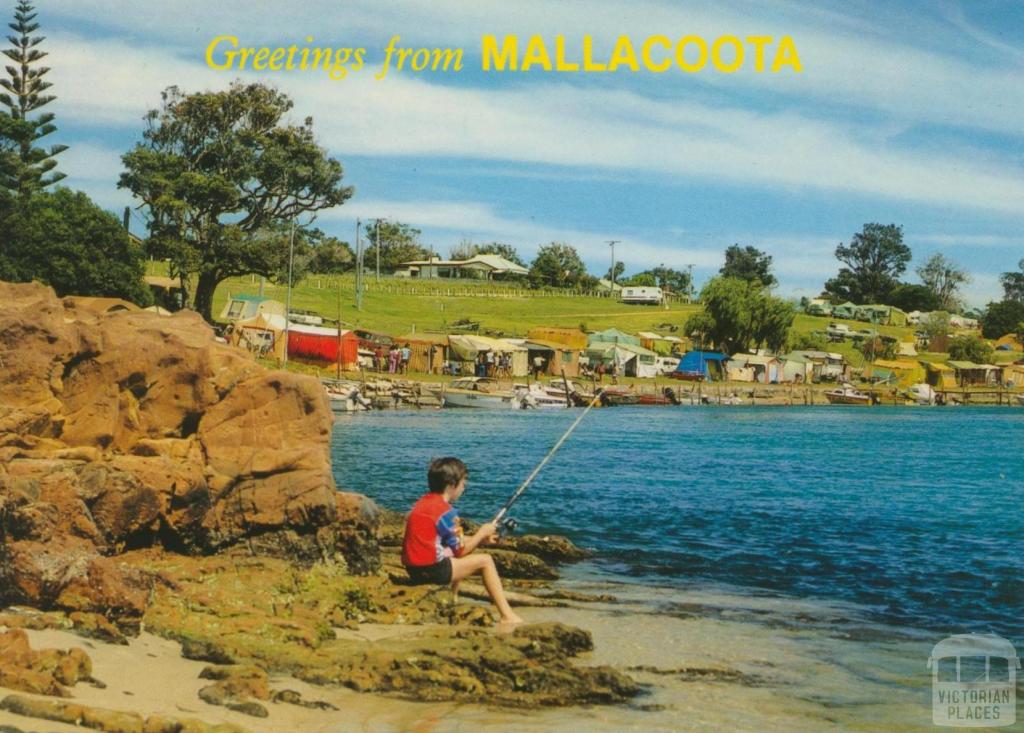 Part of the Foreshore Camp from historic Captain Stevenson's Point, Mallacoota