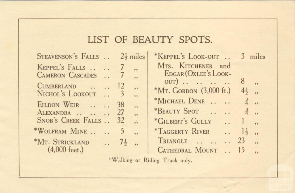 Mount Kitchener House, Marysville, c1925, page 5