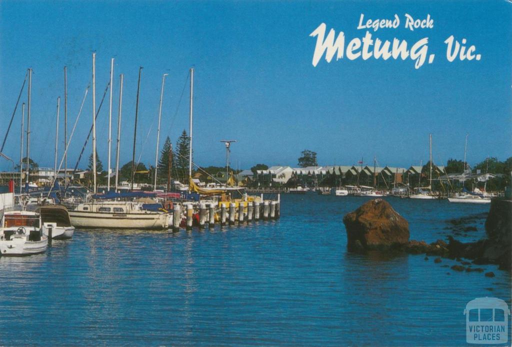 View showing Legend Rock, Metung, 2001