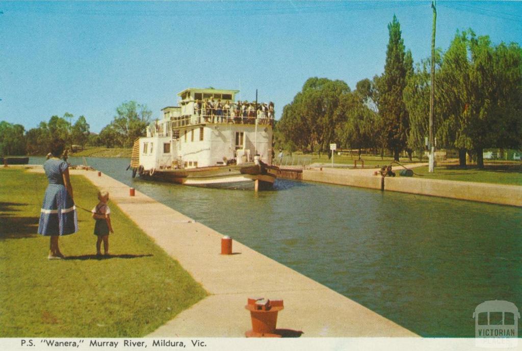 PS Wanera, Murray River, Mildura, 1964