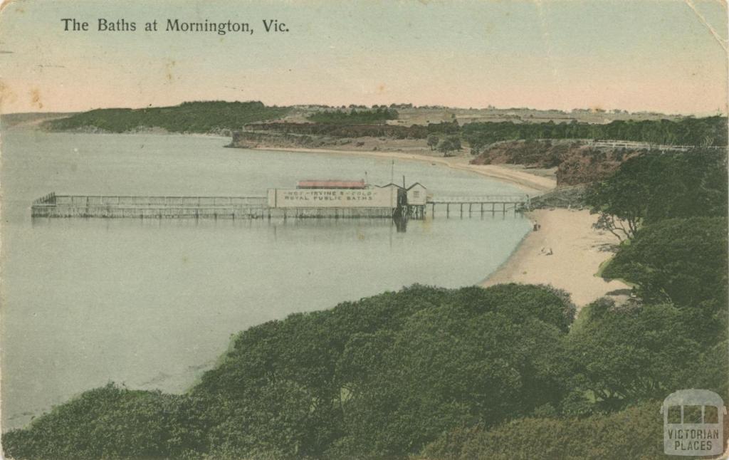 The Baths at Mornington, 1908