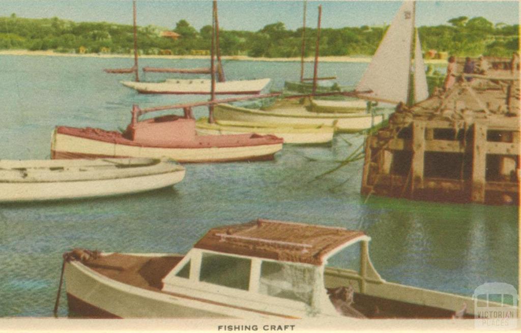 Fishing craft, Mornington, 1951