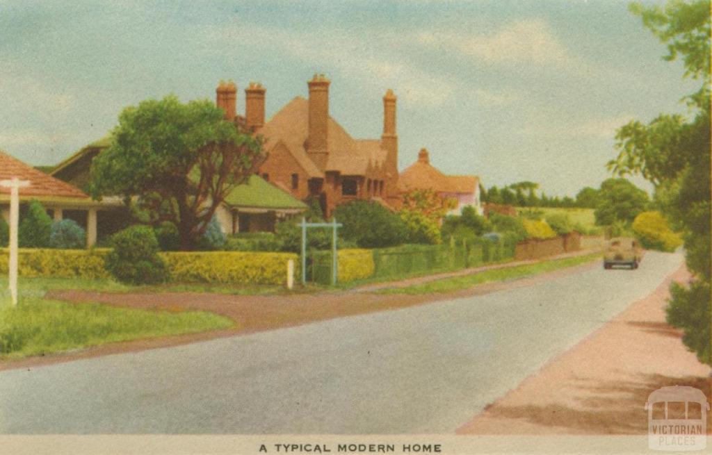 A typical modern home, Mornington, 1951