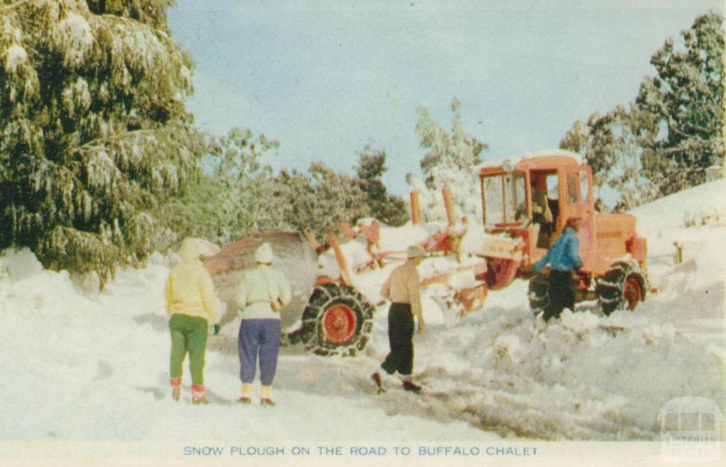 Snow Plough on the Road to Buffalo Chalet, 1958