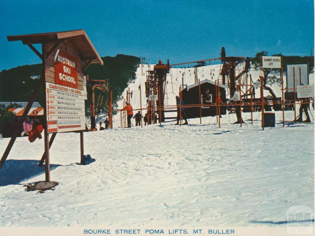 Bourke Street Poma Lifts, Mount Buller, 1974