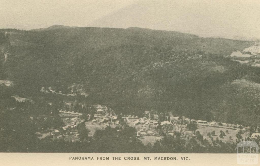 Panorama from the Cross, Mount Macedon, 1949